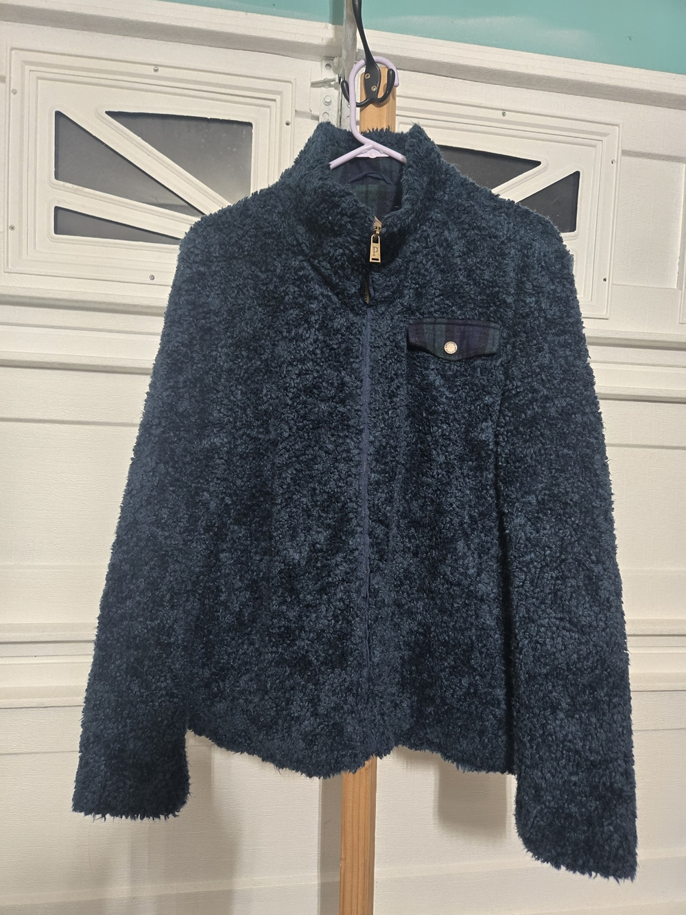Pendleton Deep Navy Teddy Zip-Up Jacket